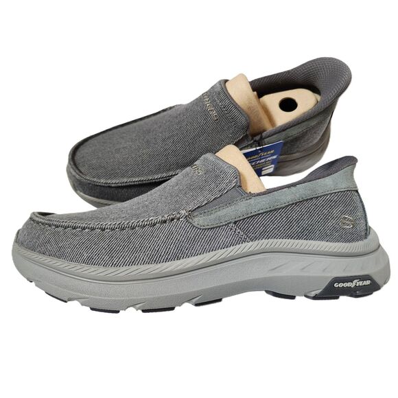 Skechers Pollard Reed Men's size 8.5 Extra Wide Fit Memory Foam Charcoal - Picture 1 of 11